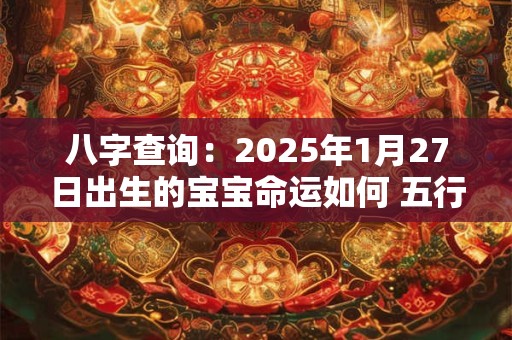 八字查询：2025年1月27日出生的宝宝命运如何 五行缺什么