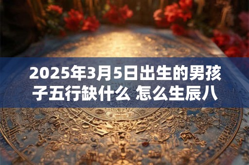 2025年3月5日出生的男孩子五行缺什么 怎么生辰八字取名