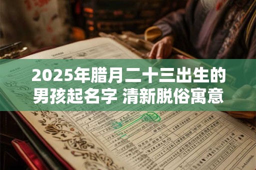 2025年腊月二十三出生的男孩起名字 清新脱俗寓意好的名字