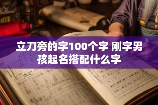 立刀旁的字100个字 刚字男孩起名搭配什么字