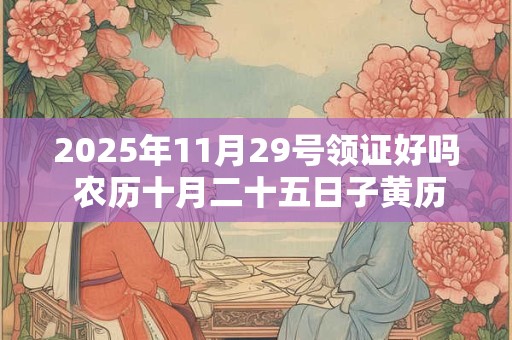 2025年11月29号领证好吗 农历十月二十五日子黄历