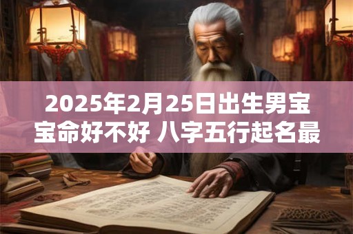 2025年2月25日出生男宝宝命好不好 八字五行起名最全款
