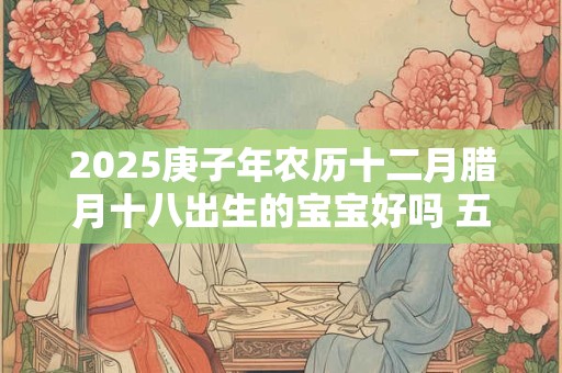 2025庚子年农历十二月腊月十八出生的宝宝好吗 五行八字查询