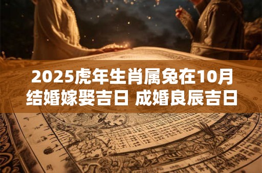 2025虎年生肖属兔在10月结婚嫁娶吉日 成婚良辰吉日