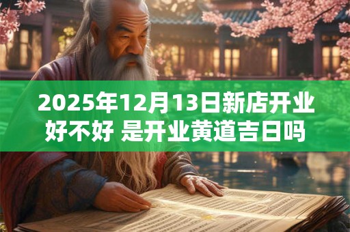 2025年12月13日新店开业好不好 是开业黄道吉日吗