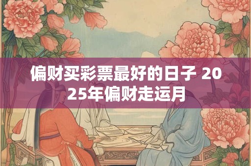 偏财买彩票最好的日子 2025年偏财走运月