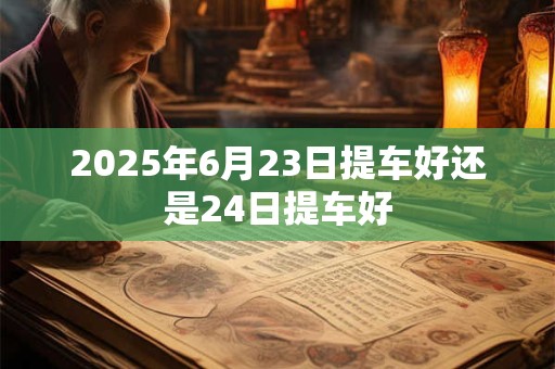 2025年6月23日提车好还是24日提车好
