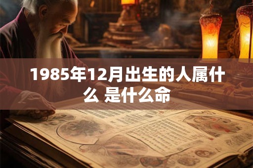 1985年12月出生的人属什么 是什么命 1985年12月出生的人属什么 是什么命