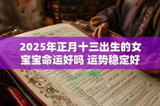 2025年正月十三出生的女宝宝命运好吗 运势稳定好运不断