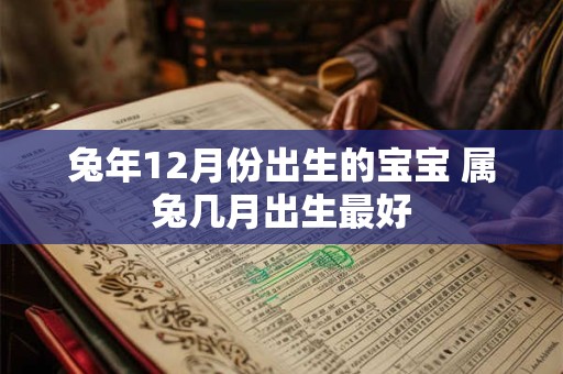 兔年12月份出生的宝宝 属兔几月出生最好