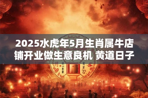 2025水虎年5月生肖属牛店铺开业做生意良机 黄道日子查询