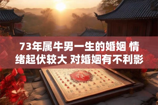 73年属牛男一生的婚姻 情绪起伏较大 对婚姻有不利影响