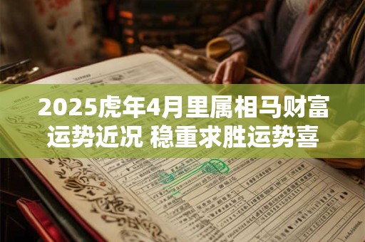 2025虎年4月里属相马财富运势近况 稳重求胜运势喜人