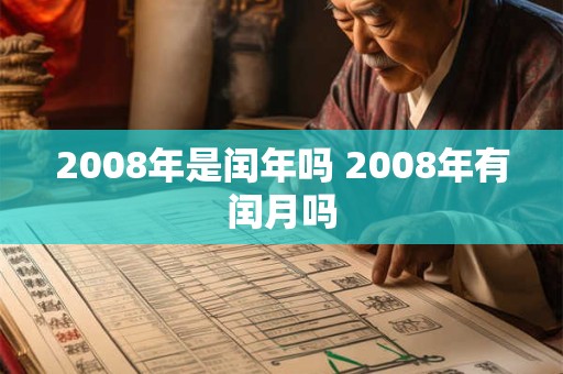 2008年是闰年吗 2008年有闰月吗 2008年是闰年吗 2008年有闰月吗