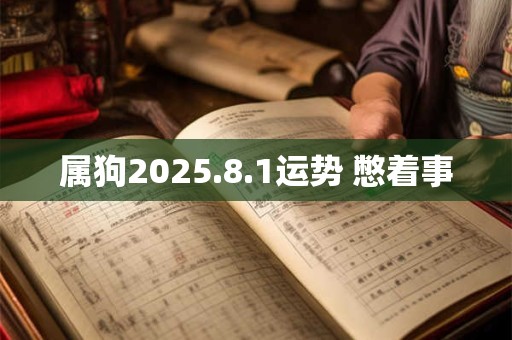 详细阅读:属狗2025.8.1运势 憋着事 属狗2025.8.1运势 憋着事