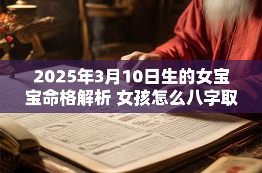 2025年3月10日生的女宝宝命格解析 女孩怎么八字取名