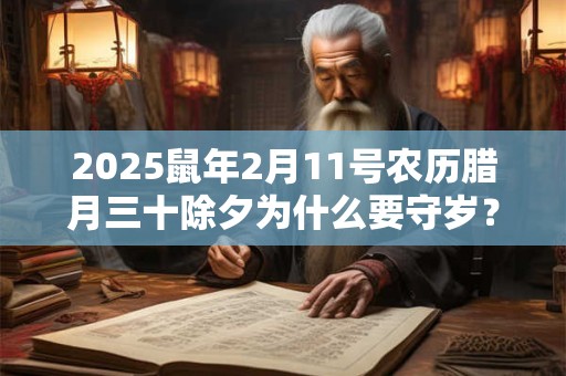 2025鼠年2月11号农历腊月三十除夕为什么要守岁？
