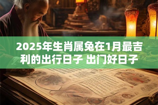 2025年生肖属兔在1月最吉利的出行日子 出门好日子