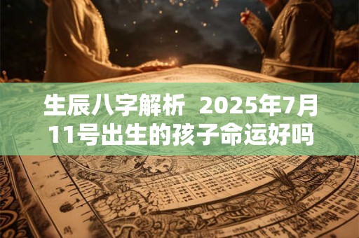 生辰八字解析  2025年7月11号出生的孩子命运好吗