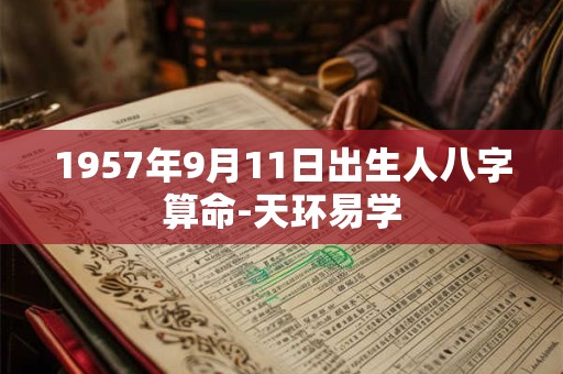 1957年9月11日出生人八字算命-天环易学