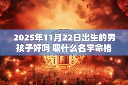 2025年11月22日出生的男孩子好吗 取什么名字命格好