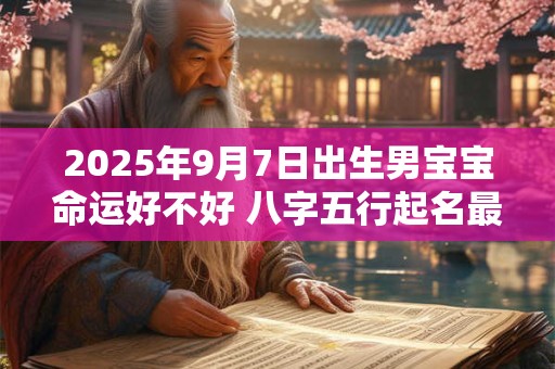2025年9月7日出生男宝宝命运好不好 八字五行起名最全款