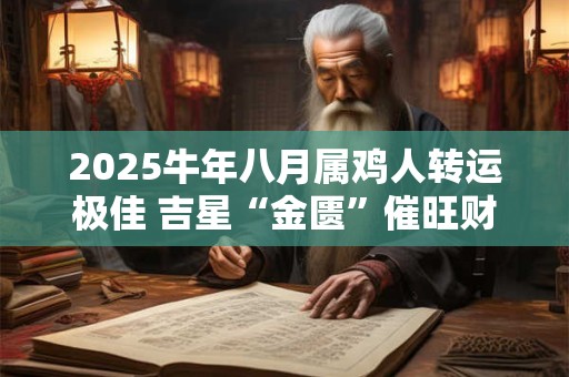 2025牛年八月属鸡人转运极佳 吉星“金匮”催旺财运
