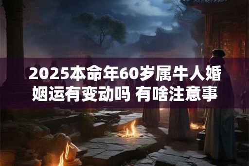 2025本命年60岁属牛人婚姻运有变动吗 有啥注意事项