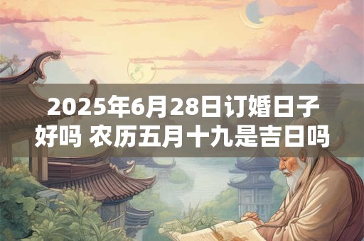 2025年6月28日订婚日子好吗 农历五月十九是吉日吗