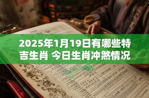 2025年1月19日有哪些特吉生肖 今日生肖冲煞情况