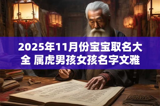 2025年11月份宝宝取名大全 属虎男孩女孩名字文雅