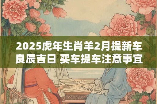 2025虎年生肖羊2月提新车良辰吉日 买车提车注意事宜