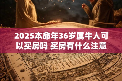 2025本命年36岁属牛人可以买房吗 买房有什么注意事项
