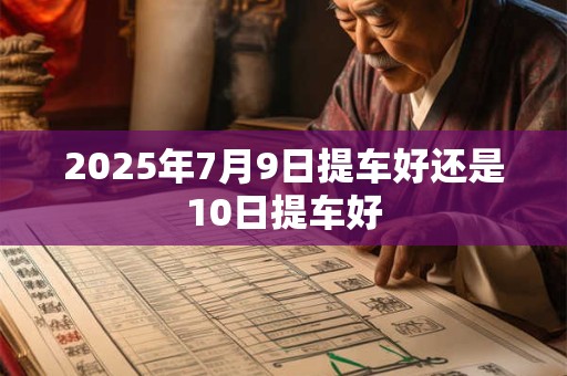 2025年7月9日提车好还是10日提车好