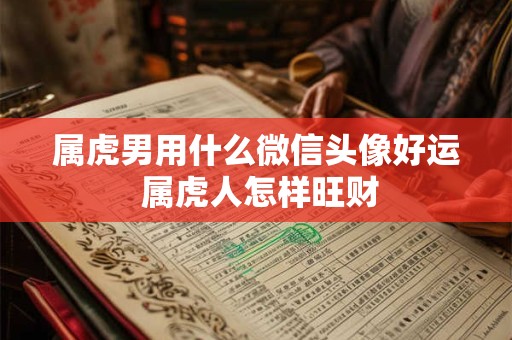 属虎男用什么微信头像好运 属虎人怎样旺财