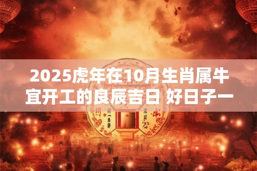 2025虎年在10月生肖属牛宜开工的良辰吉日 好日子一览表