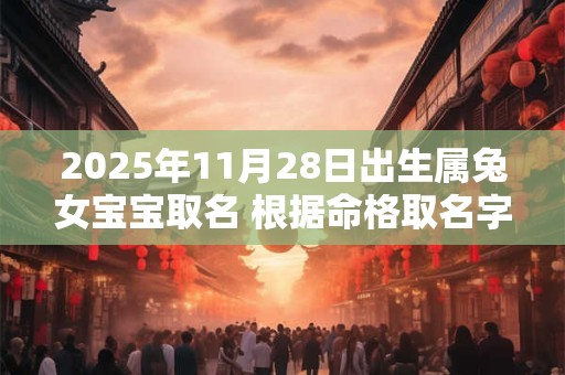 2025年11月28日出生属兔女宝宝取名 根据命格取名字