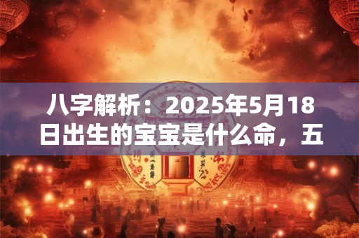八字解析：2025年5月18日出生的宝宝是什么命，五行缺什么