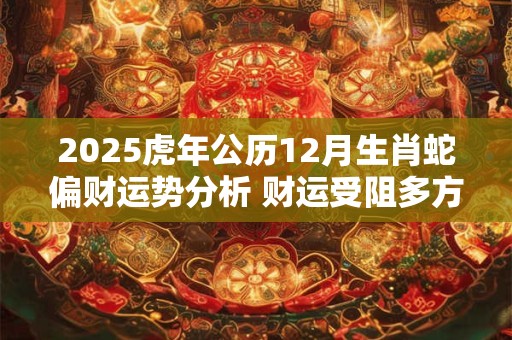 2025虎年公历12月生肖蛇偏财运势分析 财运受阻多方发展