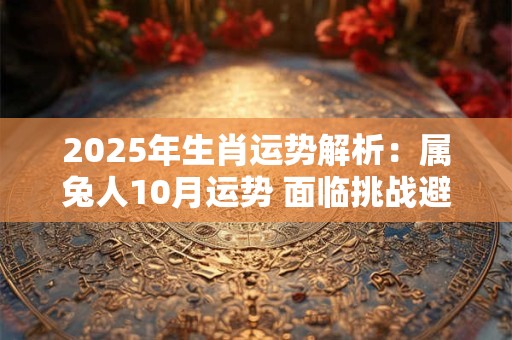 2025年生肖运势解析：属兔人10月运势 面临挑战避免冲突