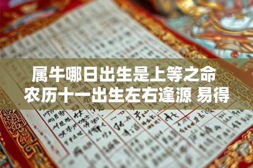 属牛哪日出生是上等之命 农历十一出生左右逢源 易得贵人提携
