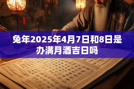 兔年2025年4月7日和8日是办满月酒吉日吗