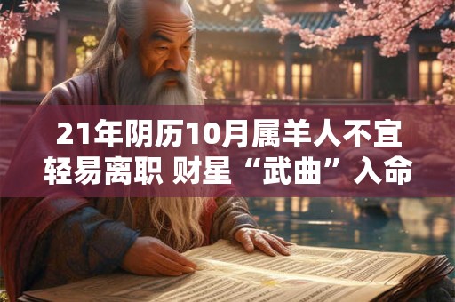 21年阴历10月属羊人不宜轻易离职 财星“武曲”入命
