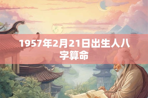 1957年2月21日出生人八字算命