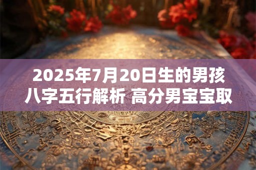 详细阅读:2025年7月20日生的男孩八字五行解析 高分男宝宝取名字 2025年7月20日生的男孩八字五行解析 高分男宝宝取名字