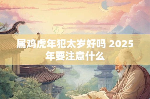 详细阅读:属鸡虎年犯太岁好吗 2025年要注意什么 属鸡虎年犯太岁好吗 2025年要注意什么