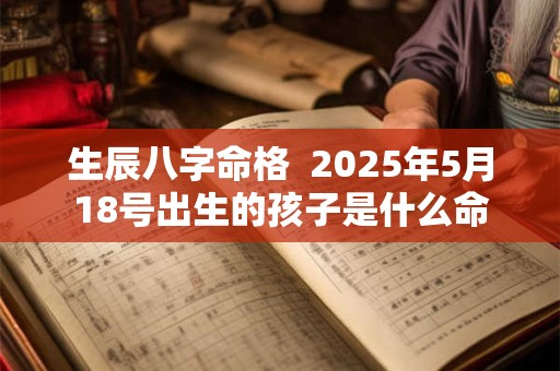 生辰八字命格  2025年5月18号出生的孩子是什么命