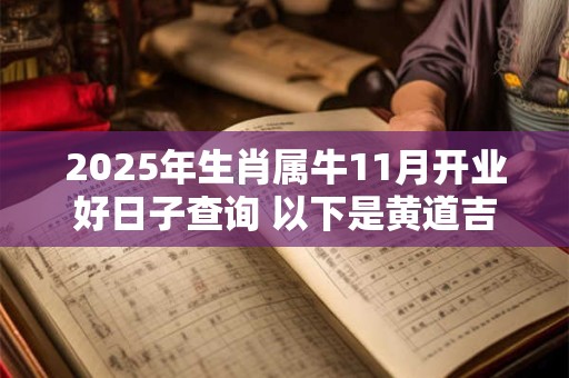 2025年生肖属牛11月开业好日子查询 以下是黄道吉日 2025年生肖属牛11月开业好日子查询 以下是黄道吉日