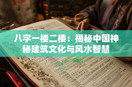 八字一楼二楼:揭秘中国神秘建筑文化与风水智慧 八字一楼二楼:揭秘中国神秘建筑文化与风水智慧