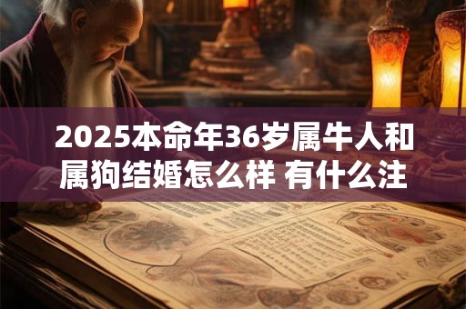 2025本命年36岁属牛人和属狗结婚怎么样 有什么注意事项